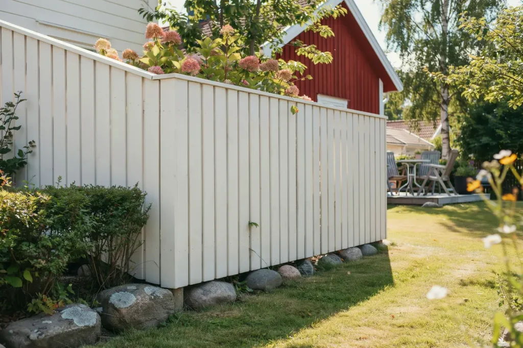 juli r b sta tiden att m la staketet s f r du en j mn och v dert lig finish